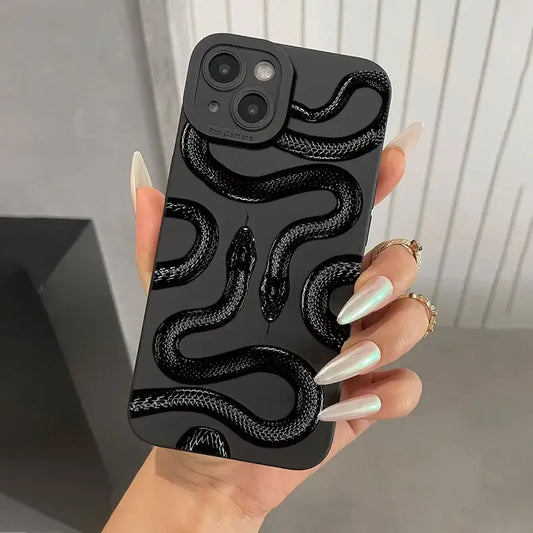 Case iPhone - Black Snake