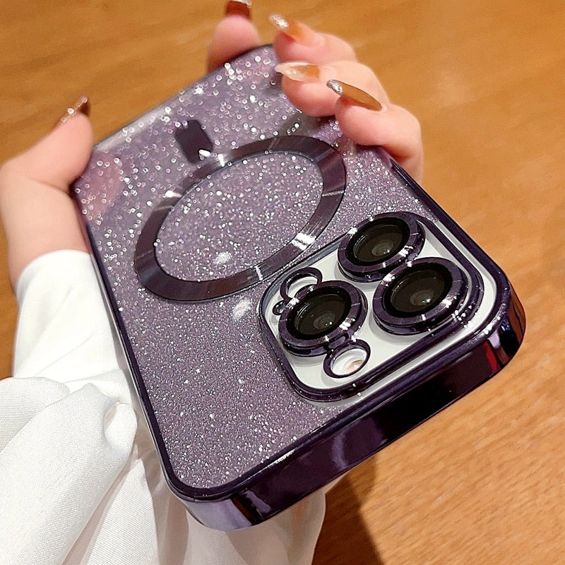 Case iPhone MagSafe - Glitter Luxo